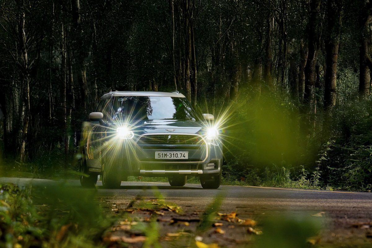 MINI Countryman 2026 - Hệ thống đèn thông minh phía trước với 3 tuỳ chỉnh thay đổi thiết kế đèn ban ngày.